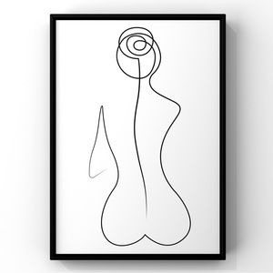 ✨NEW✨Original 8x10 Illustration Minimalist Woman Art Print Un…